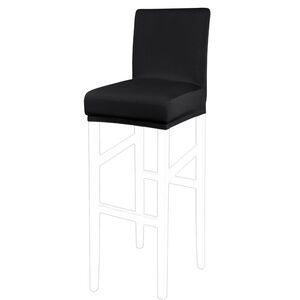 Stretch Bar Stool Cover for Bar Height Side Chair Slipcovers 1pc Black